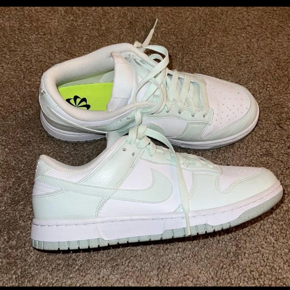 Women’s white mint dunks
